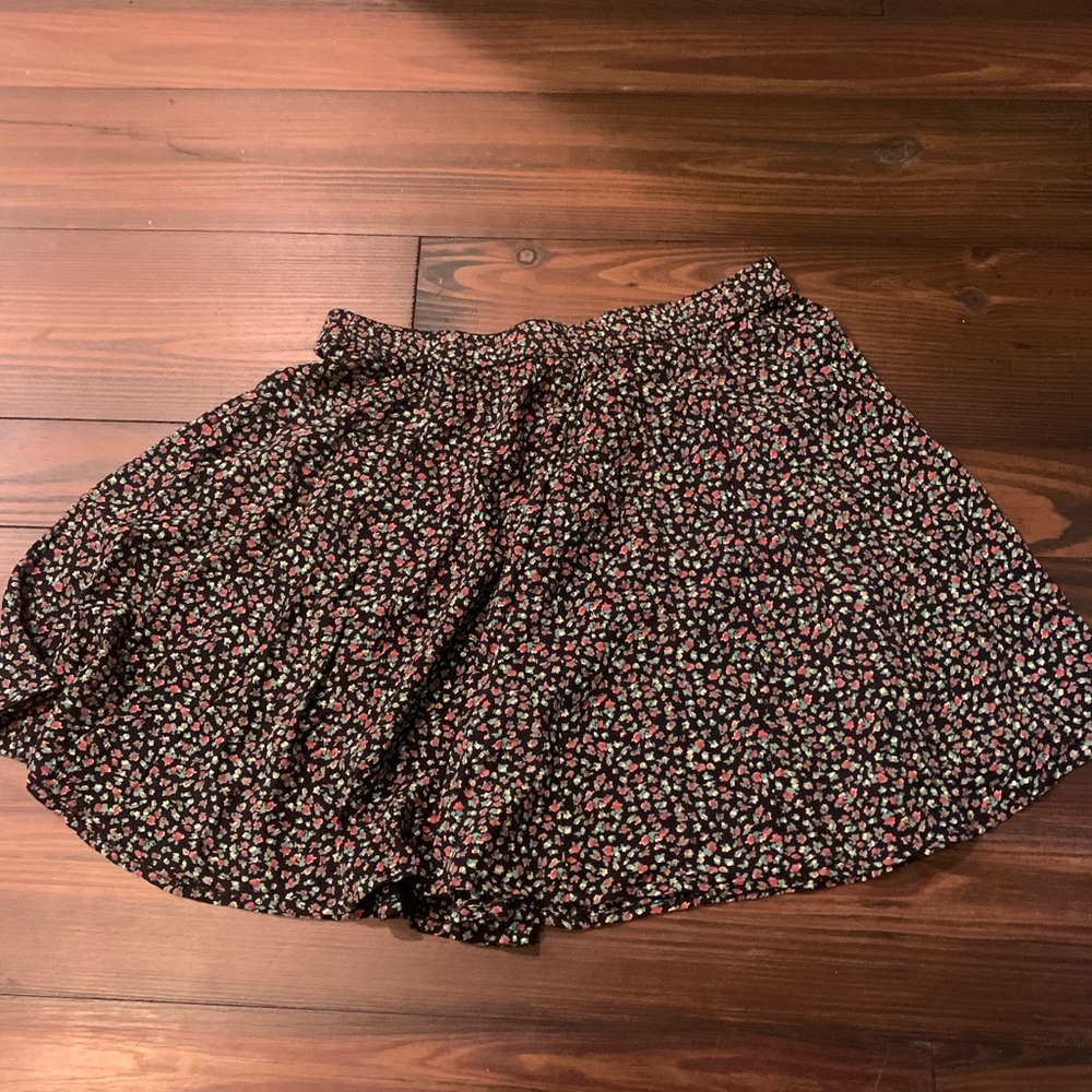 American Eagle Floral Skater Skirt